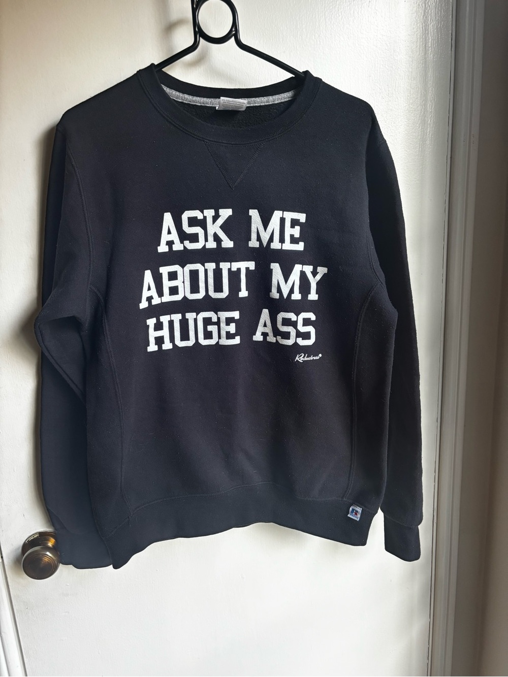 Russell Athletic/ Reductress Black Crewneck Sweatshirt
